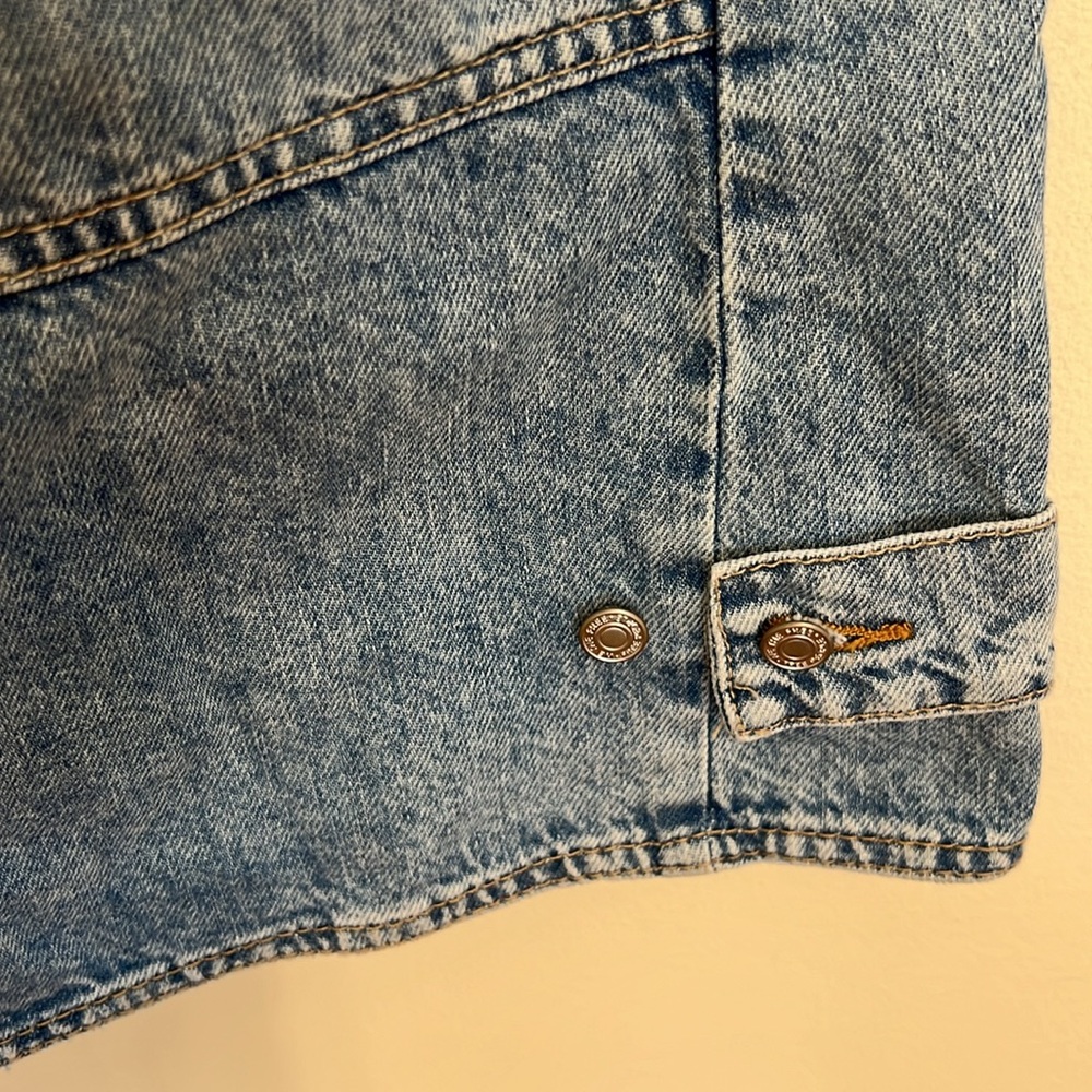 Free people CRVY outlaw Women's Light Blue Wide-Leg Jeans size Small NWOT - Picture 9 of 15